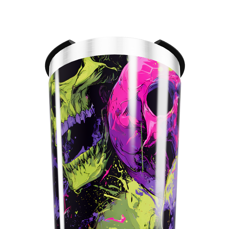 Copo Térmico - Estampa Caveiras Coloridas