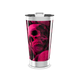 Copo Térmico - Caveira Rosa Aço Inox