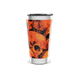 Copo Térmico - Estampa Caveiras Laranja