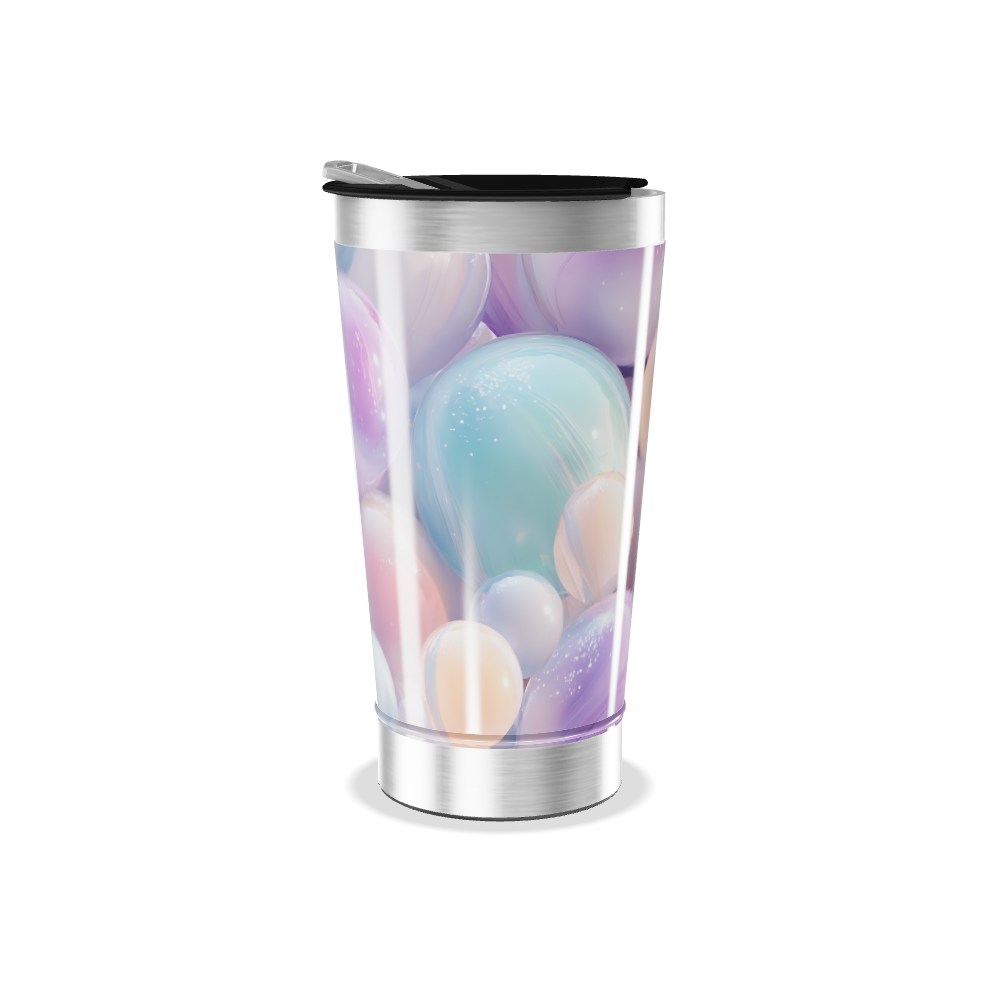 Copo Térmico - Bolhas Coloridas Pastel