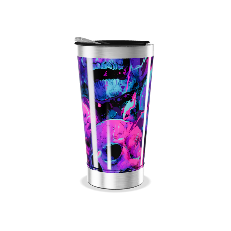 Copo Térmico - Estampa Neon Abstrata