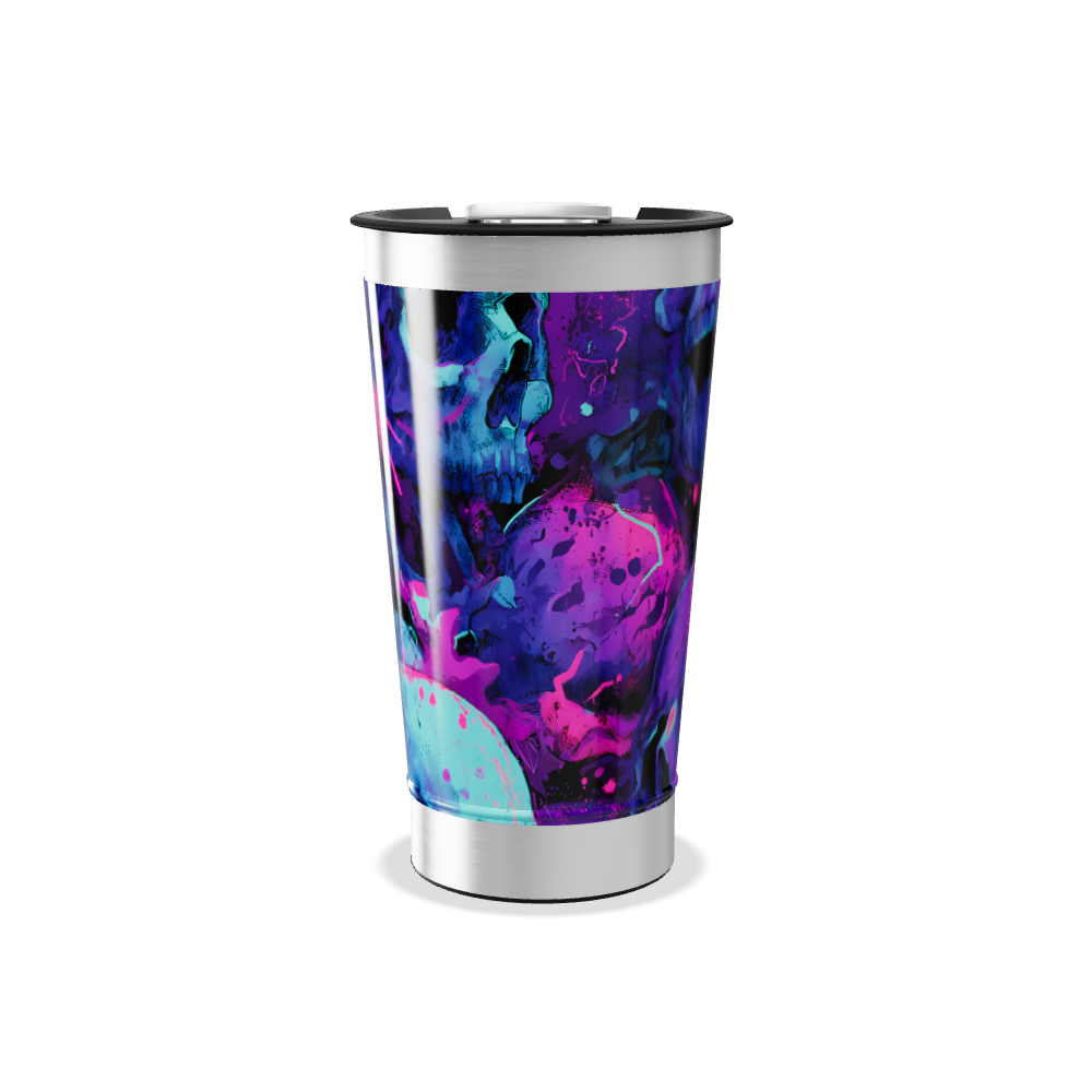 Copo Térmico - Estampa Neon Abstrata