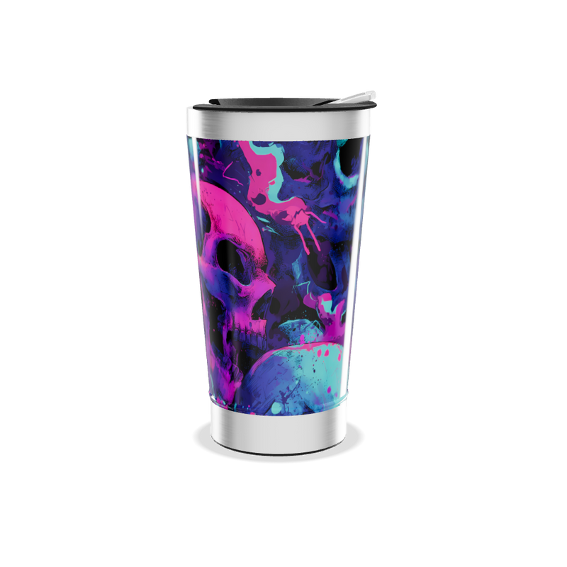 Copo Térmico - Estampa Neon Abstrata