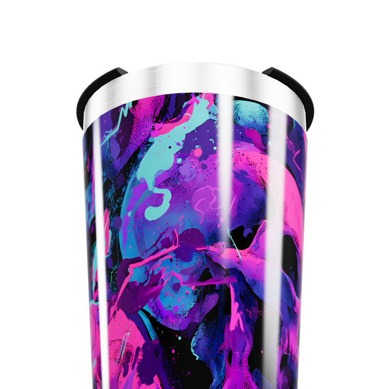 Copo Térmico - Estampa Neon Abstrata