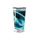 Copo Térmico - Azul com Estampa Ondulada
