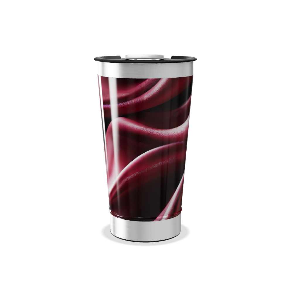 Copo Térmico - Estampa Vermelha Aço Inox