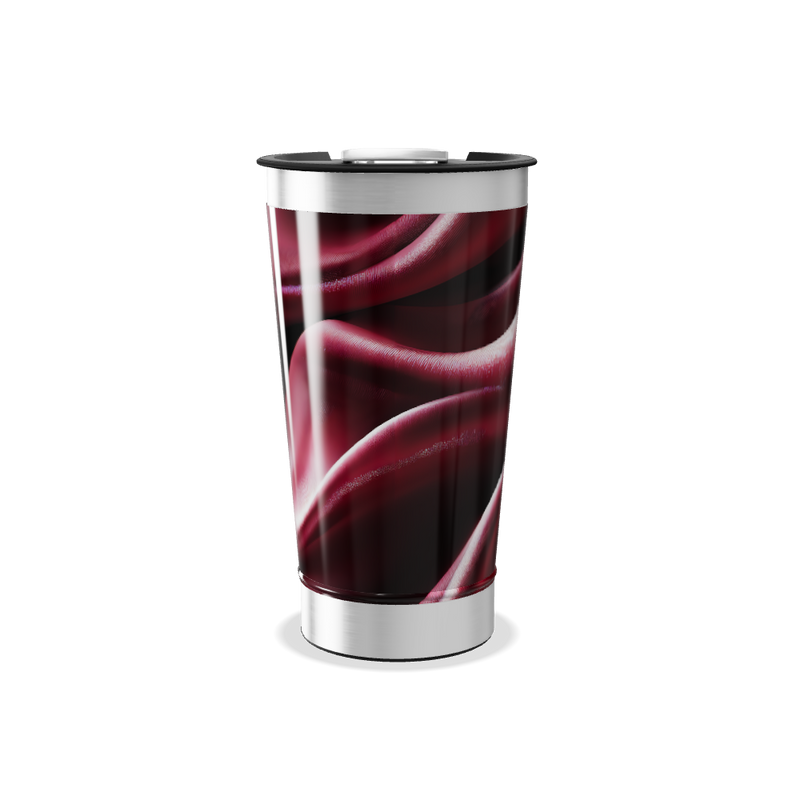 Copo Térmico - Estampa Vermelha Aço Inox
