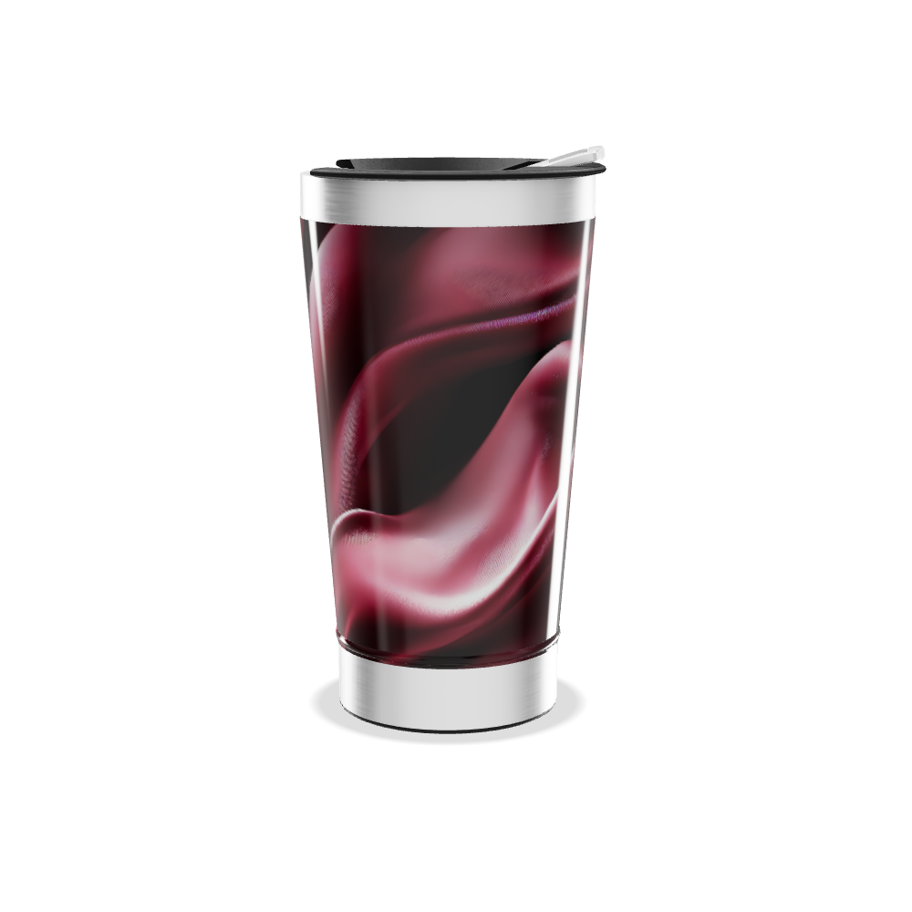 Copo Térmico - Estampa Vermelha Aço Inox