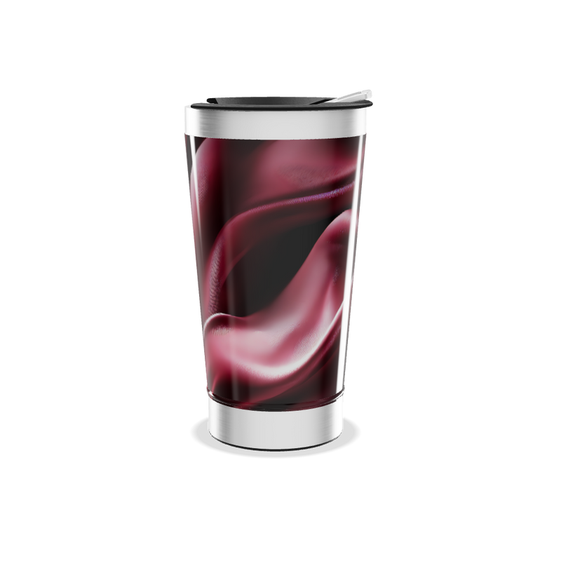 Copo Térmico - Estampa Vermelha Aço Inox