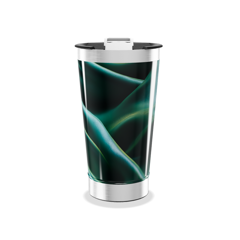 Copo Térmico - Estampa Orgânica Verde