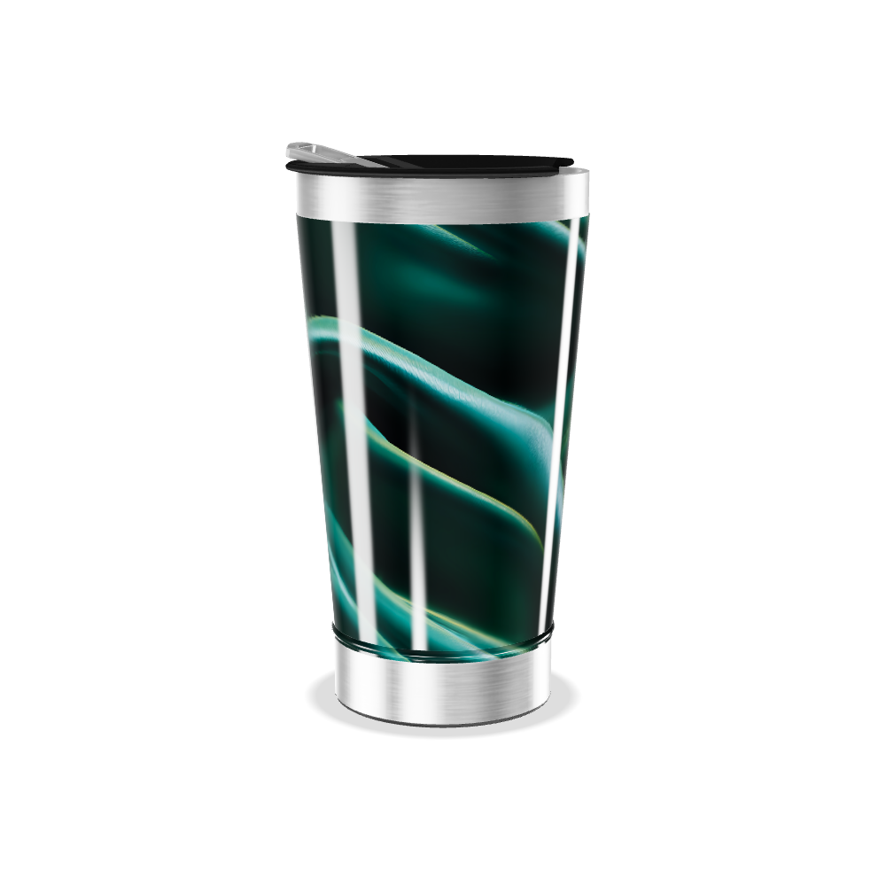 Copo Térmico - Estampa Orgânica Verde