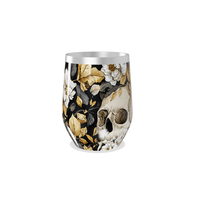 Copo Térmico Slim - Floral Caveira Colorido