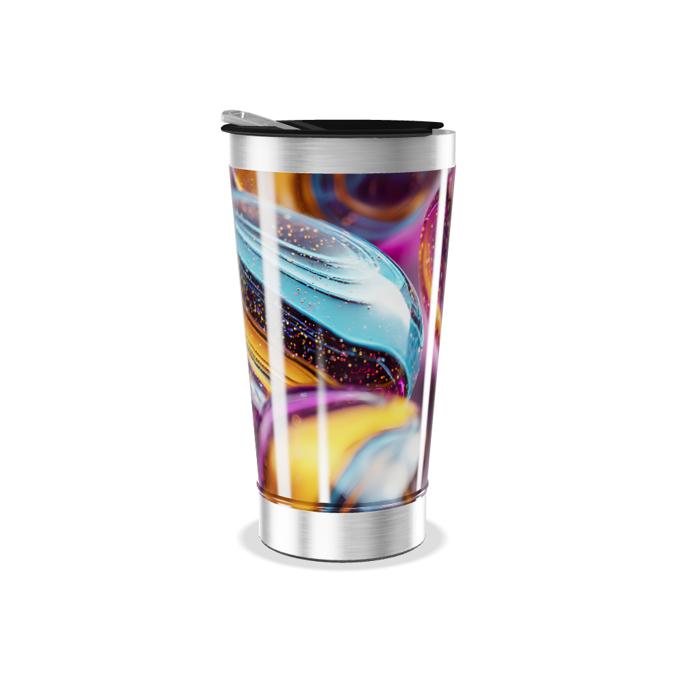 Copo Térmico - Estampa Galáxia Colorida