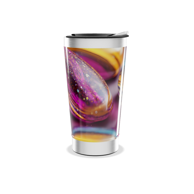 Copo Térmico - Estampa Galáxia Colorida