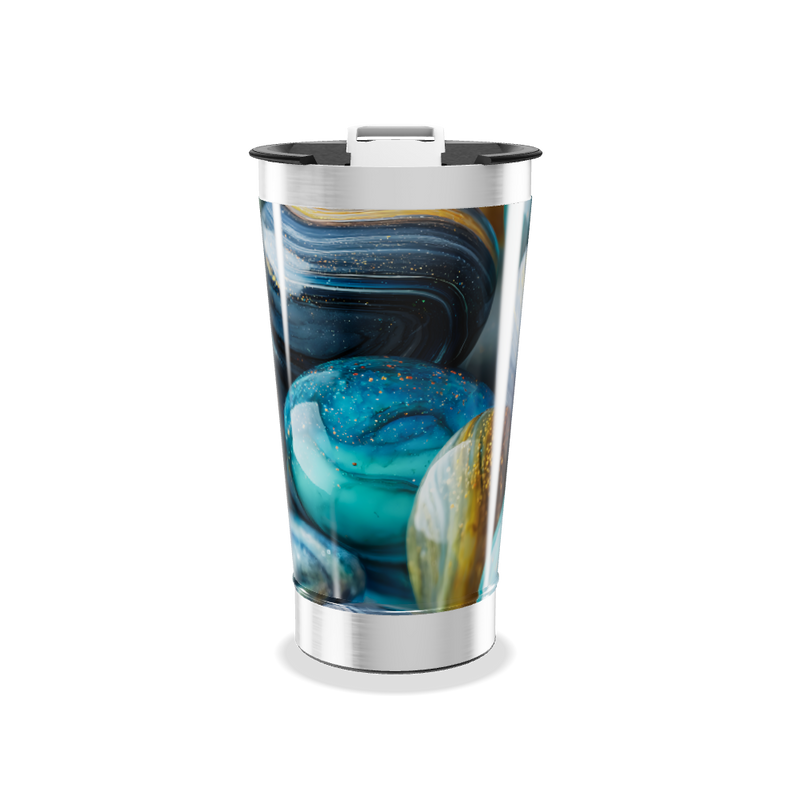 Copo Térmico - Estampa Galáxia Azul