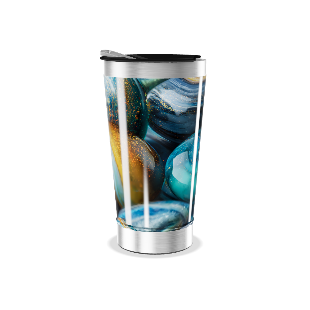 Copo Térmico - Estampa Galáxia Azul