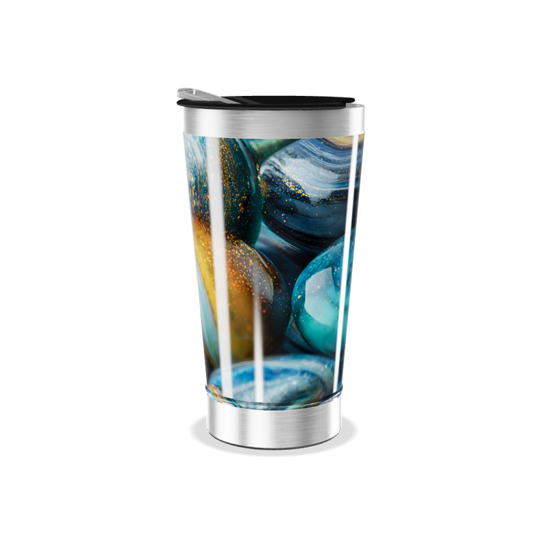 Copo Térmico - Estampa Galáxia Azul