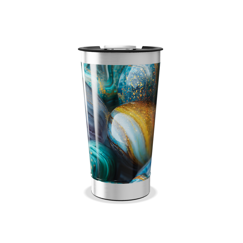 Copo Térmico - Estampa Galáxia Azul