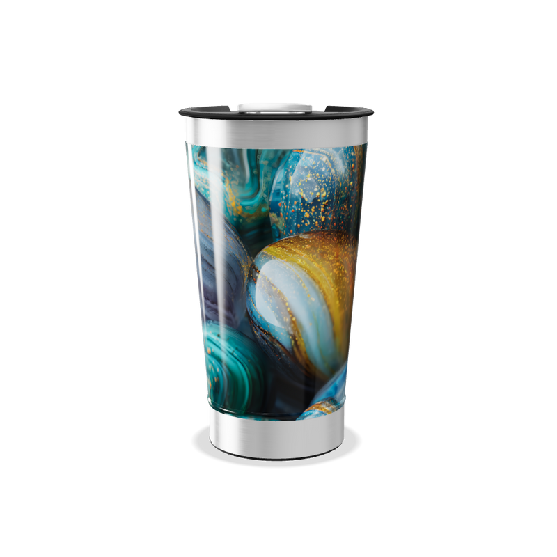 Copo Térmico - Estampa Galáxia Azul