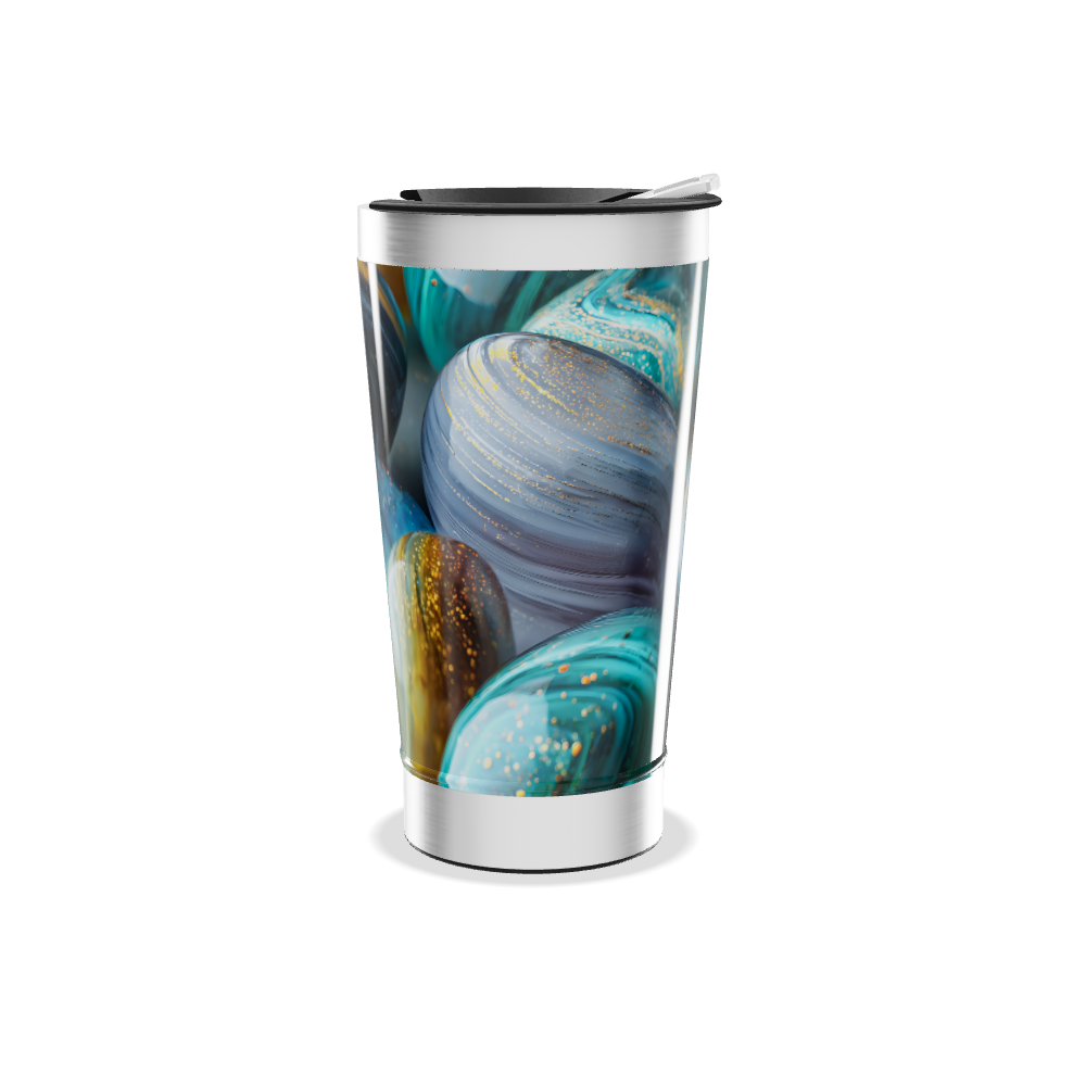 Copo Térmico - Estampa Galáxia Azul