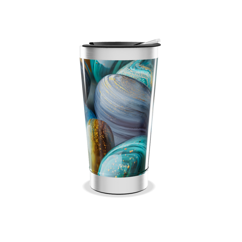 Copo Térmico - Estampa Galáxia Azul