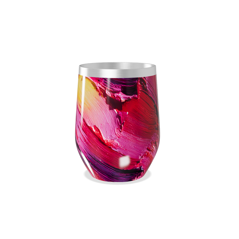 Copo Térmico Slim - Colorido Abstracto Inox