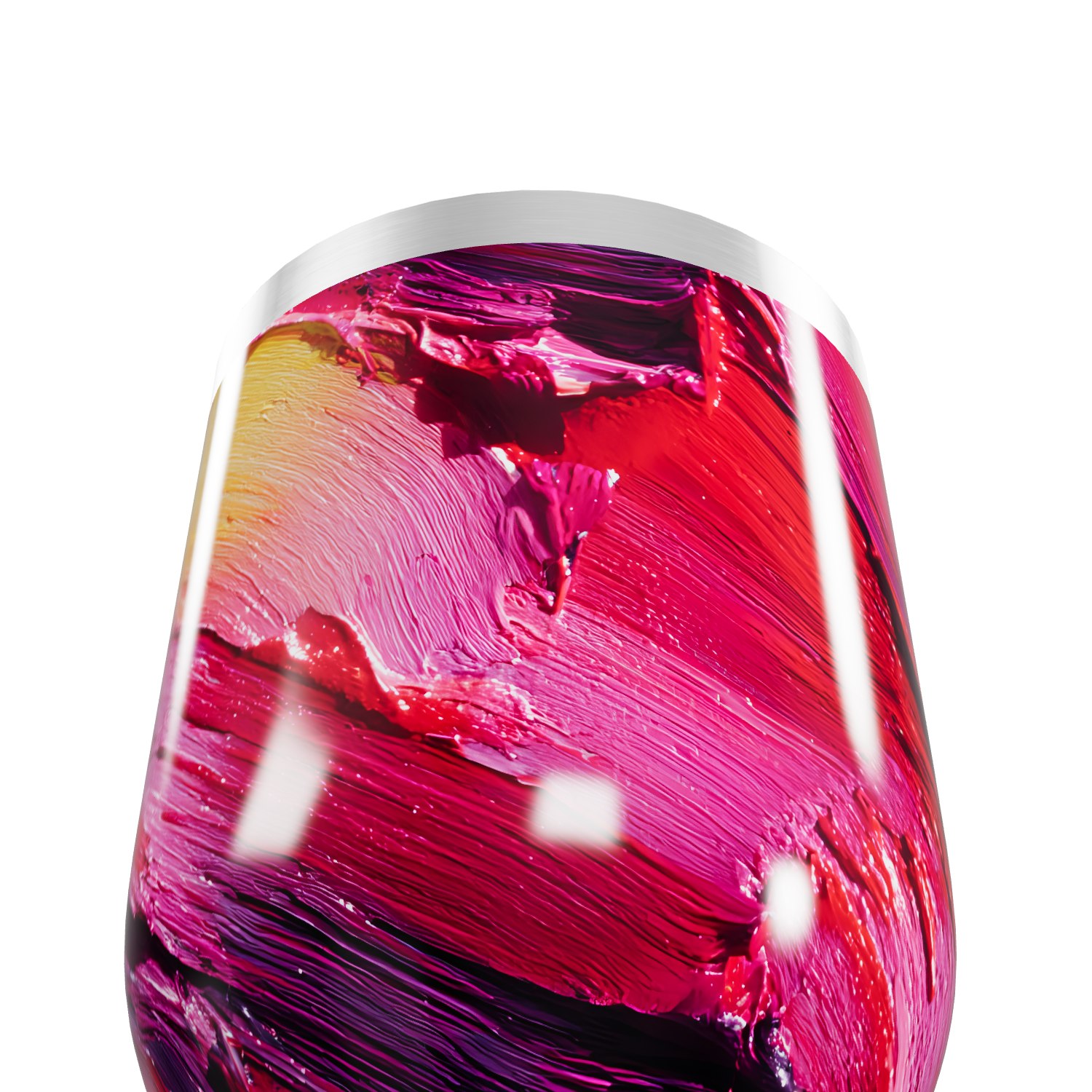 Copo Térmico Slim - Colorido Abstracto Inox