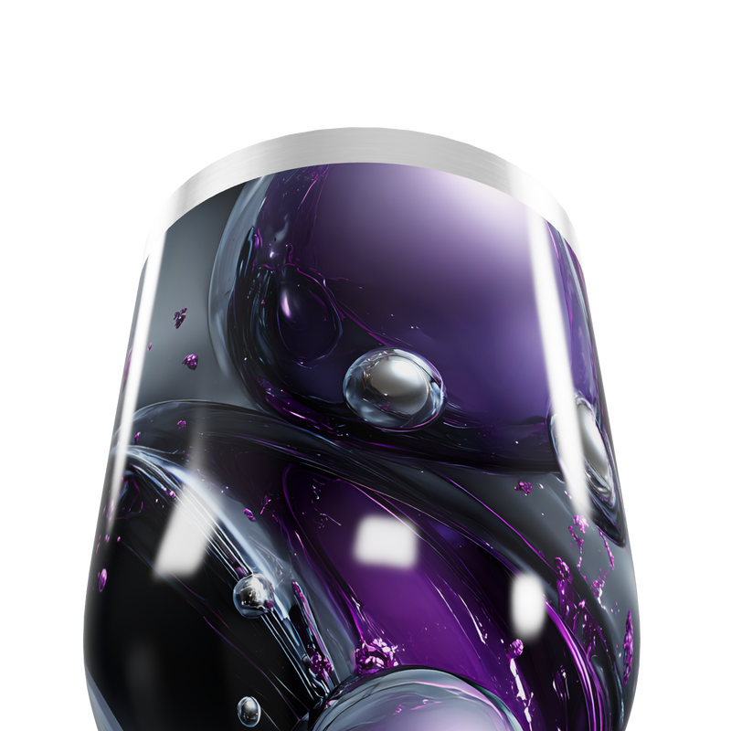 Copo Térmico Slim - Roxo com Design Espacial