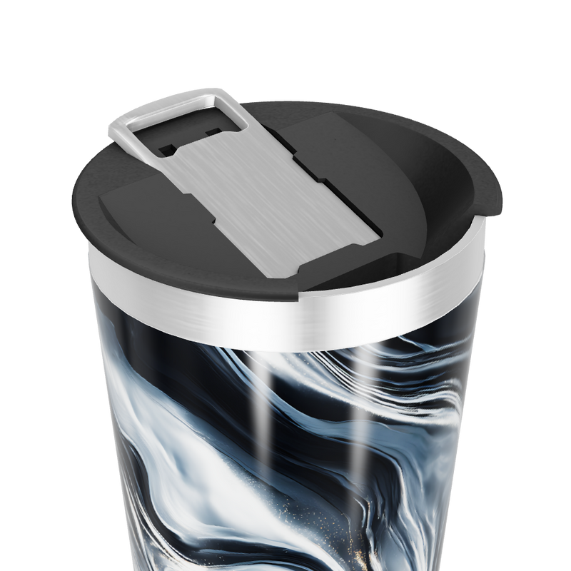 Copo Térmico - Marmorizado Preto e Branco