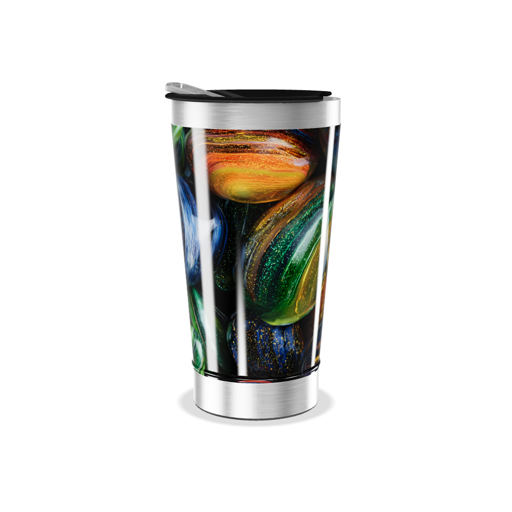 Copo Térmico - Estampa Pedras Coloridas