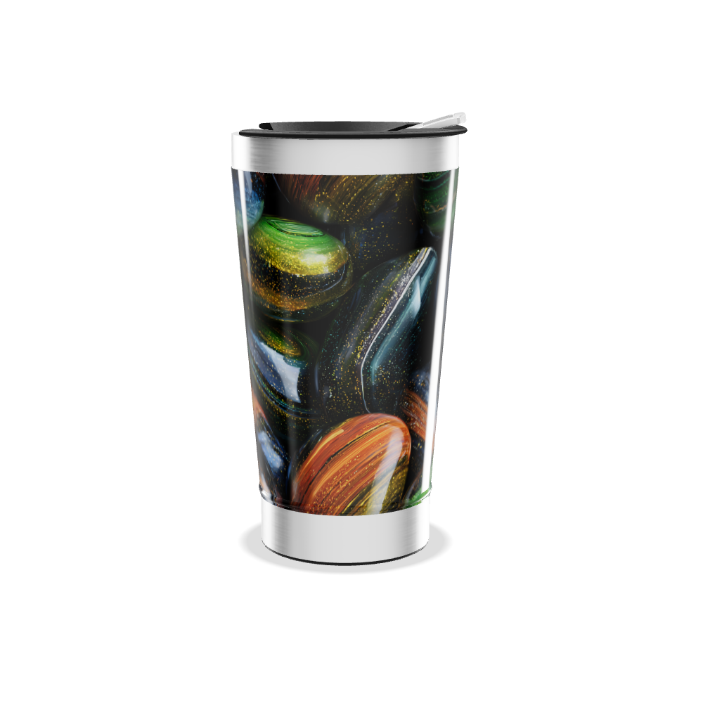 Copo Térmico - Estampa Pedras Coloridas