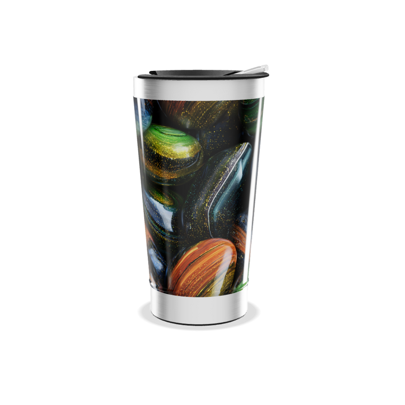 Copo Térmico - Estampa Pedras Coloridas