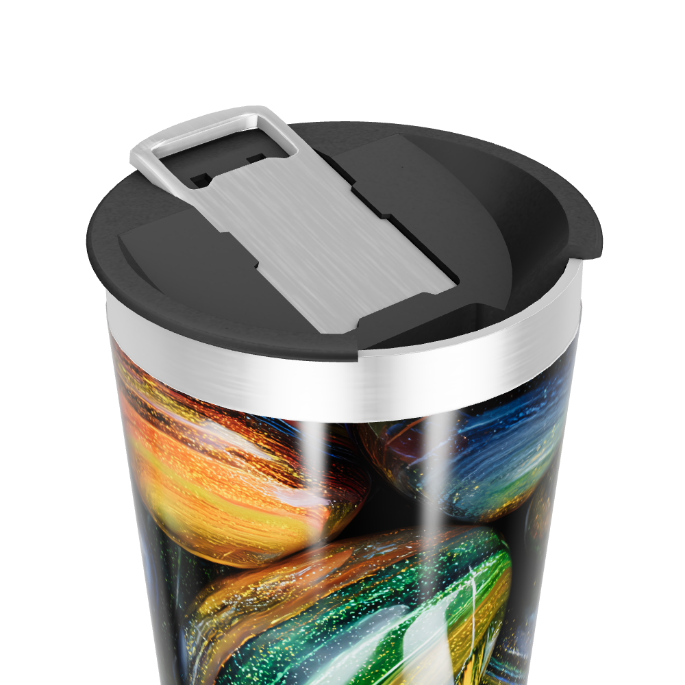 Copo Térmico - Estampa Pedras Coloridas