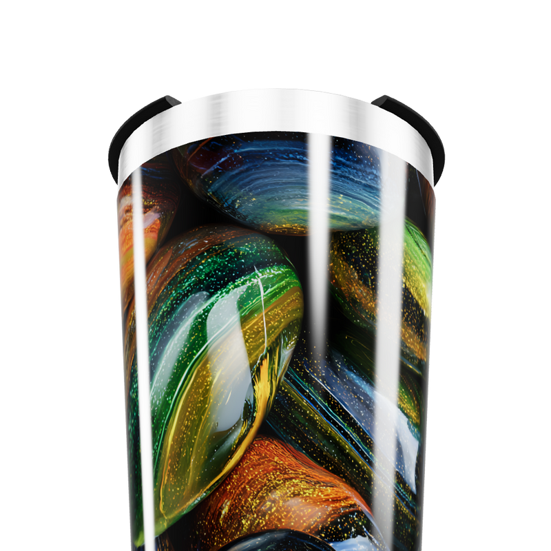 Copo Térmico - Estampa Pedras Coloridas