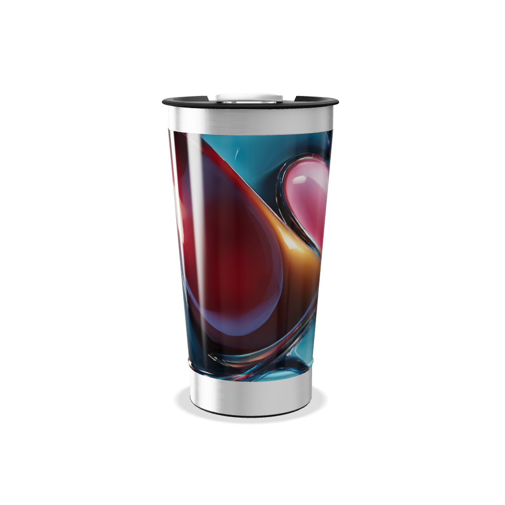 Copo Térmico - Design Abstrato Multicolorido