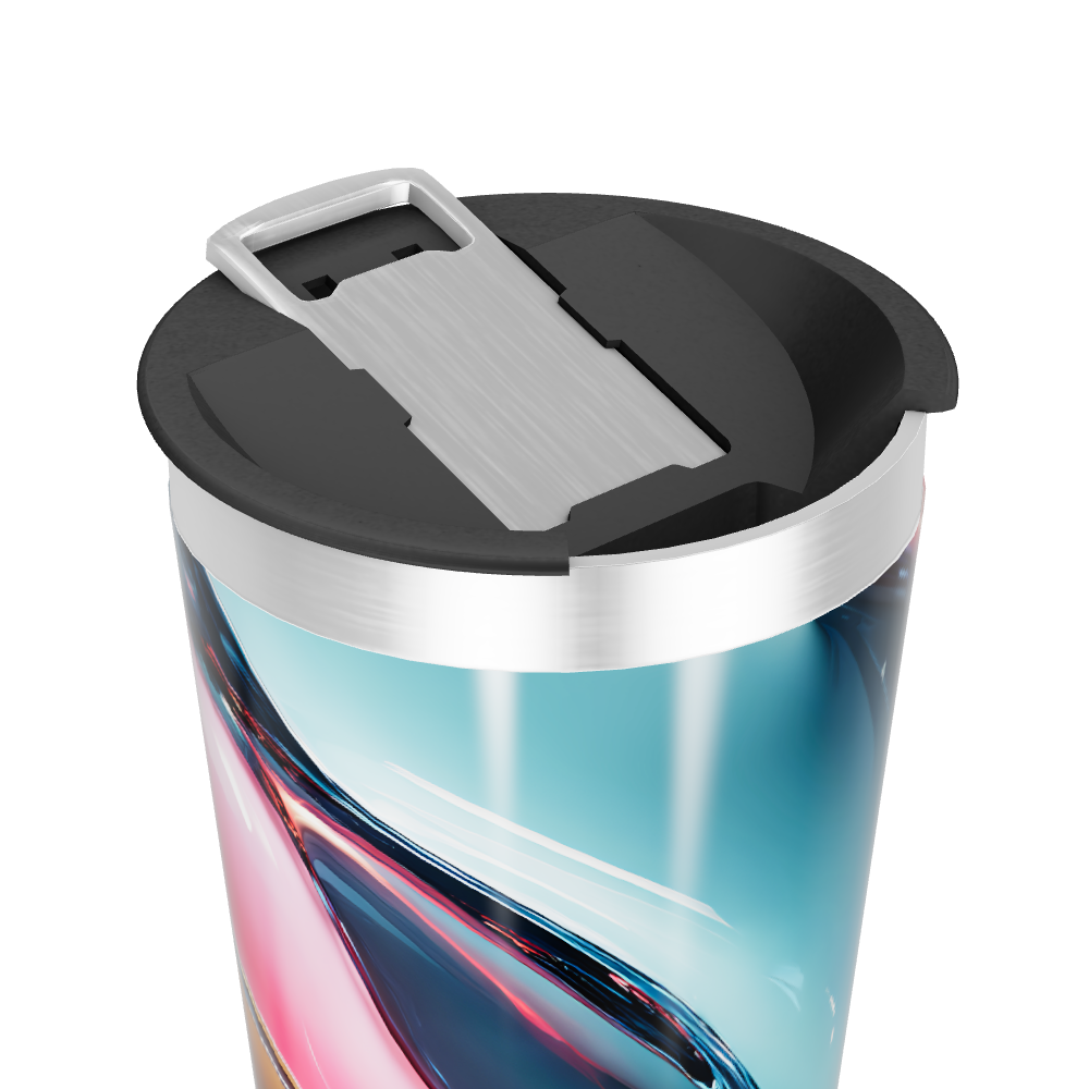 Copo Térmico - Design Abstrato Multicolorido