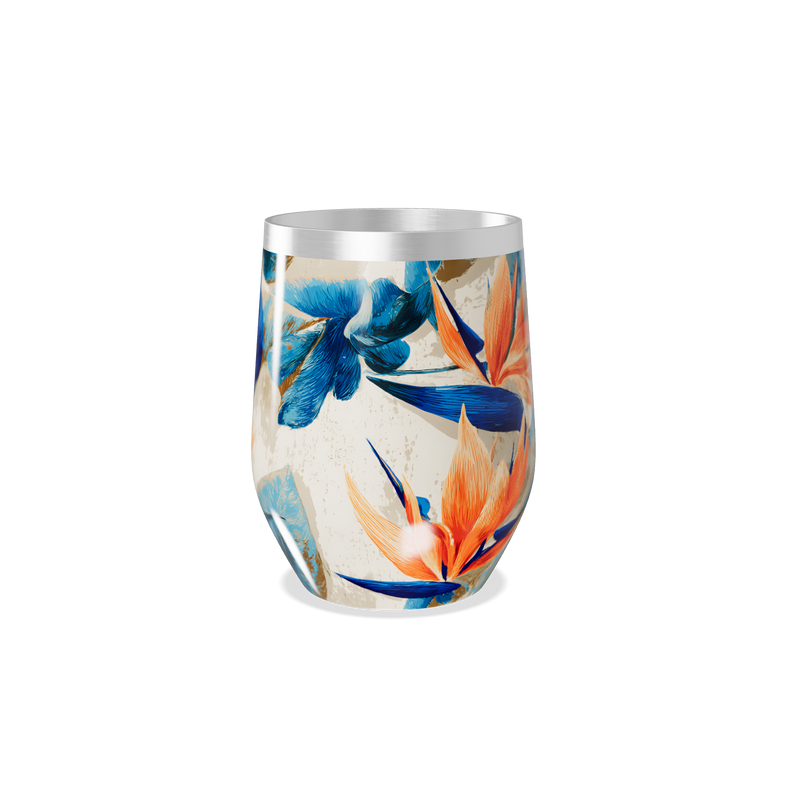 Copo Térmico Slim - Floral Aço Inox