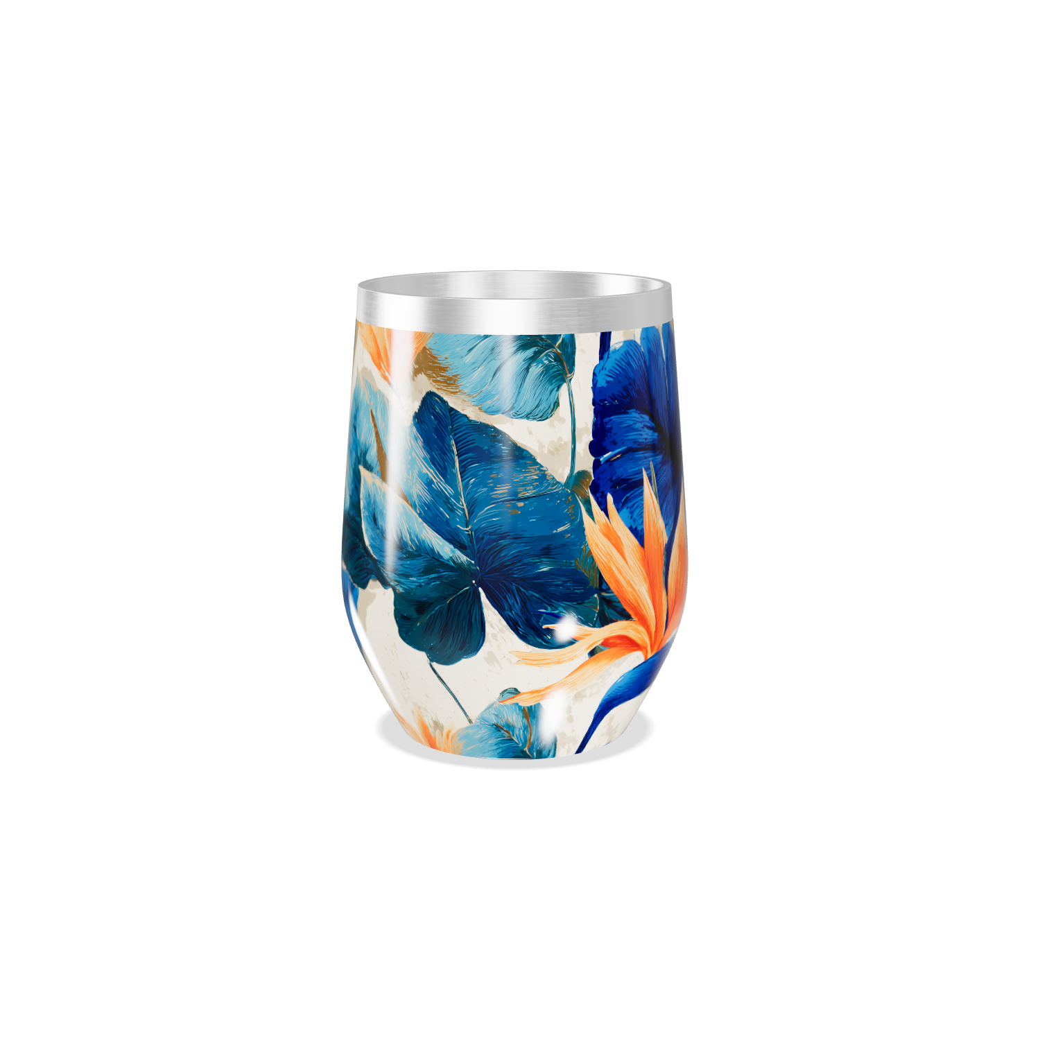 Copo Térmico Slim - Floral Aço Inox