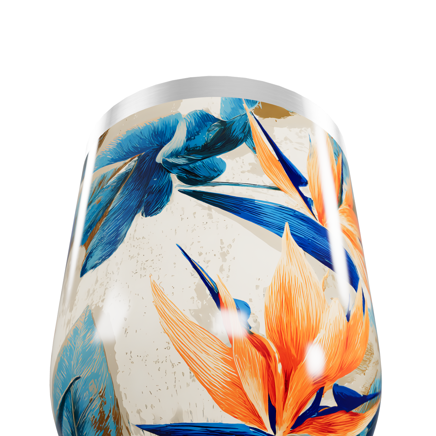 Copo Térmico Slim - Floral Aço Inox