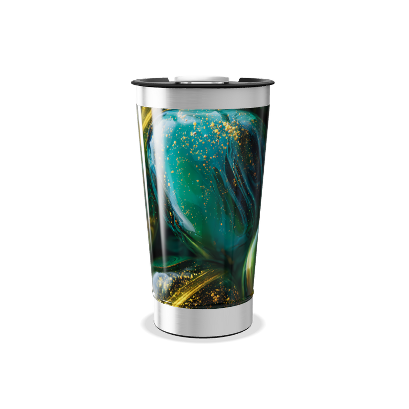 Copo Térmico - Estampa Espacial Verde