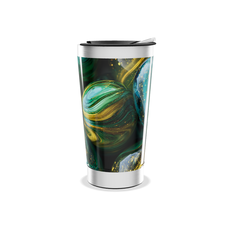 Copo Térmico - Estampa Espacial Verde