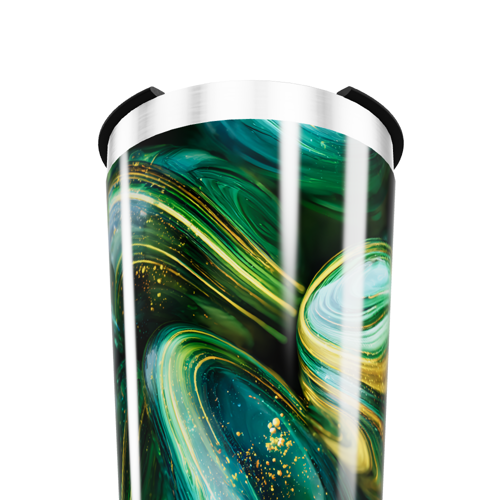 Copo Térmico - Estampa Espacial Verde