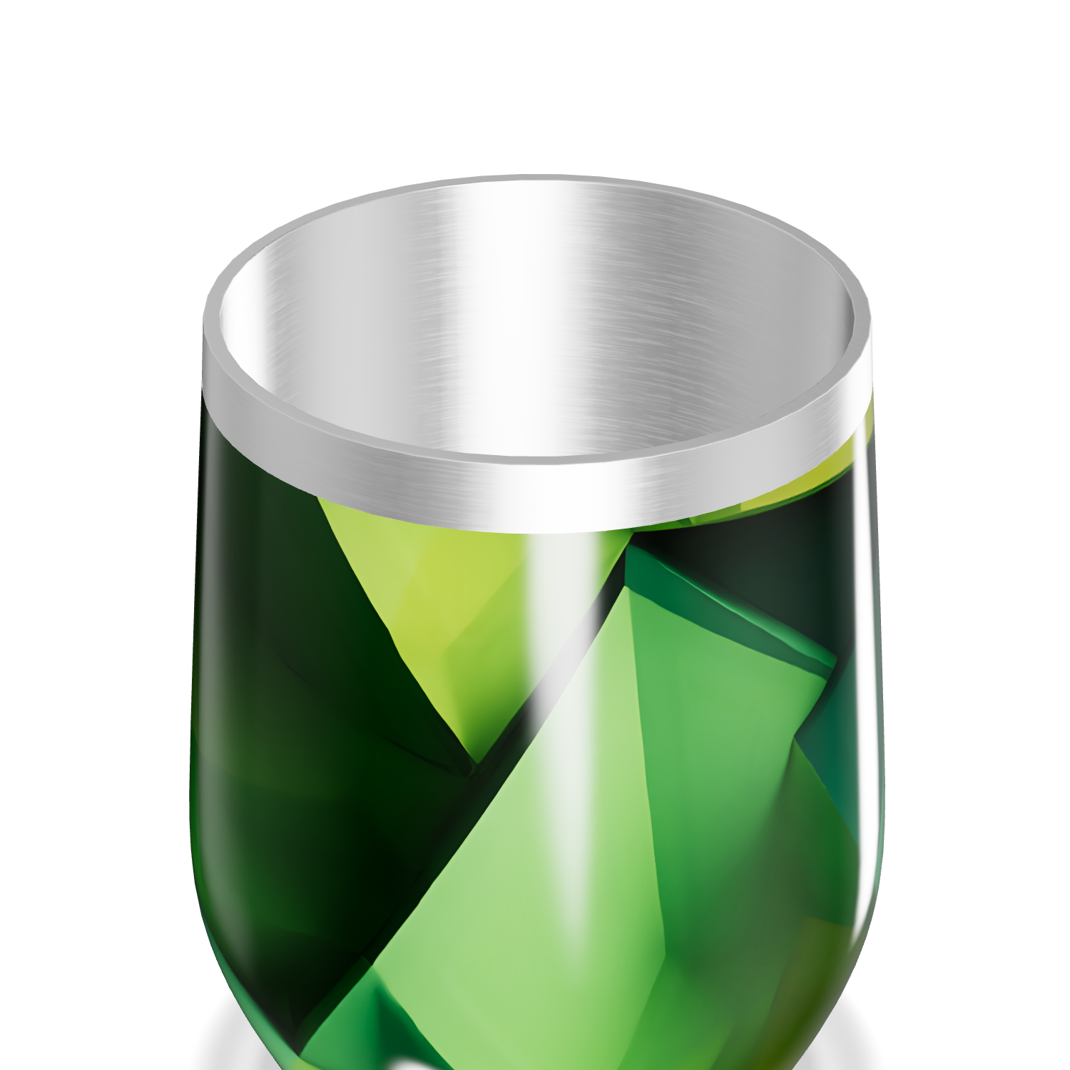 Copo Térmico Slim - Verde Geométrico