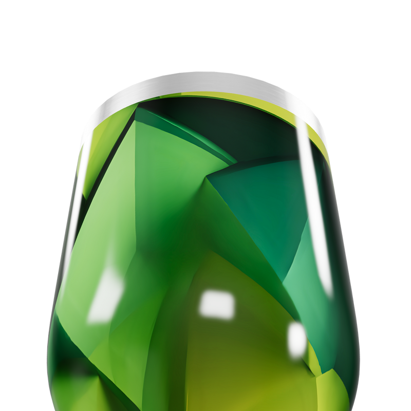 Copo Térmico Slim - Verde Geométrico