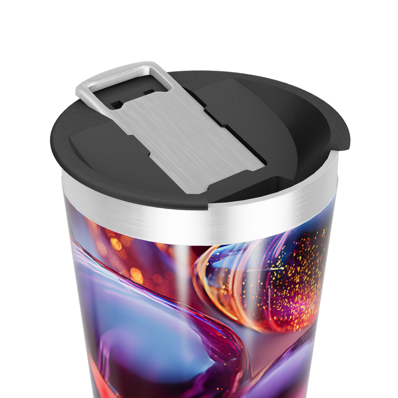 Copo Térmico - Estampa Abstrata Colorida