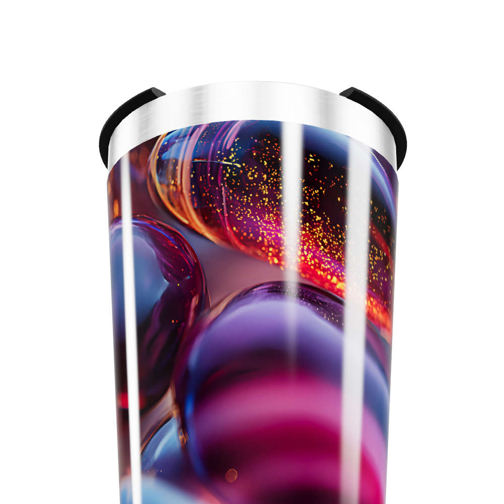 Copo Térmico - Estampa Abstrata Colorida