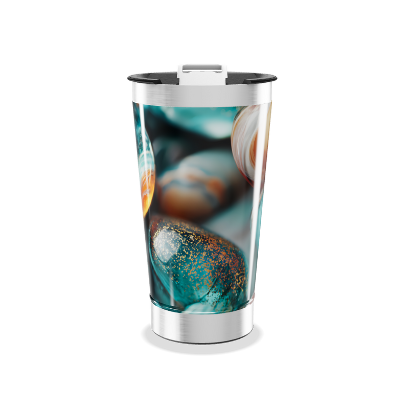 Copo Térmico - Estampa Pedras Coloridas