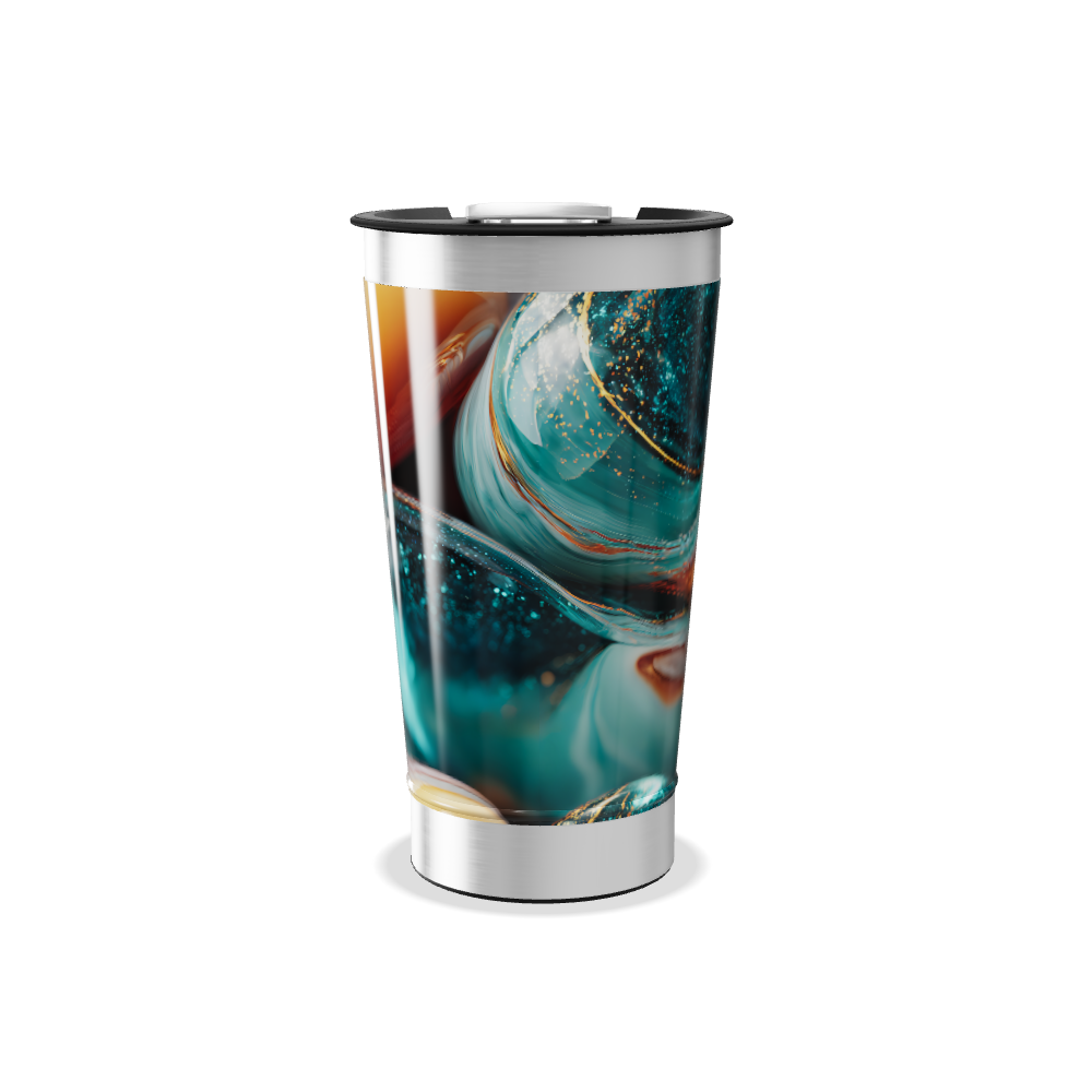 Copo Térmico - Estampa Pedras Coloridas