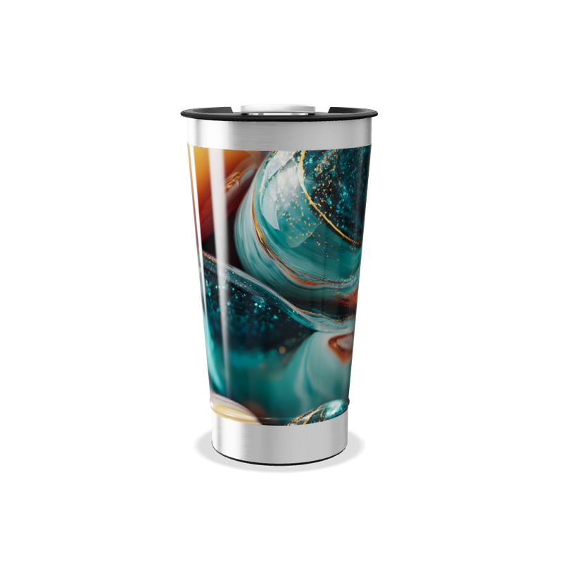 Copo Térmico - Estampa Pedras Coloridas