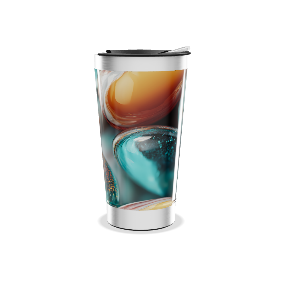 Copo Térmico - Estampa Pedras Coloridas